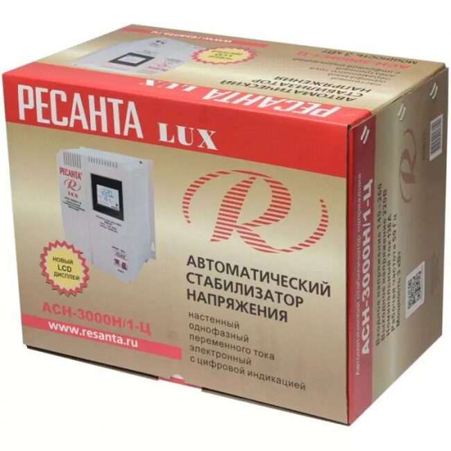 Стабилизатор АСН- 3 000Н-1-Ц Ресанта Lux_4