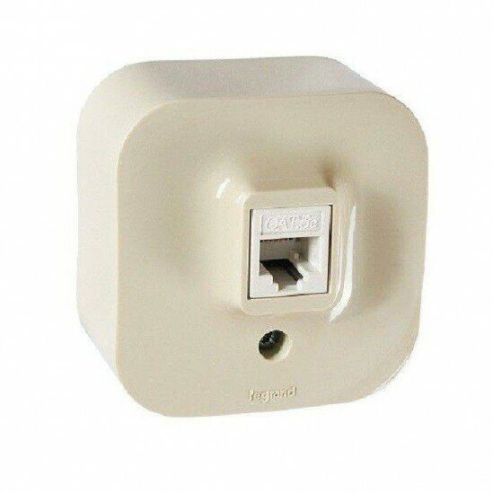 Розетка Legrand Quteo IP20 RJ45