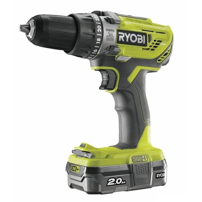 Дрель-шуруповерт ударная аккумуляторная Ryobi R18PD3-120S ONE+