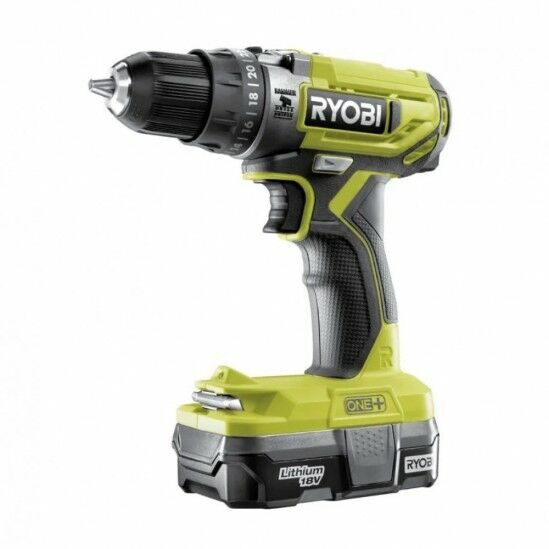 Дрель-шуруповерт аккумуляторная Ryobi R18DD2-120G