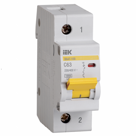 Авт. выкл. ВА47-150 1Р 125А 15кА х-ка C IEK