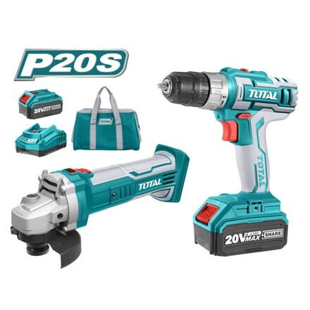 Набор аккумуляторных инструментов Li-Ion 2шт Total TCKLI2009